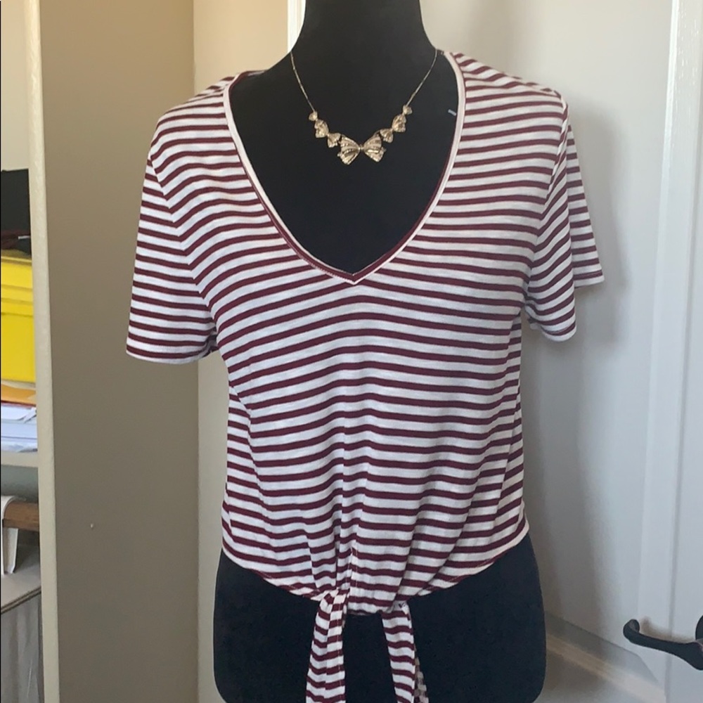 Forever21 striped crop top